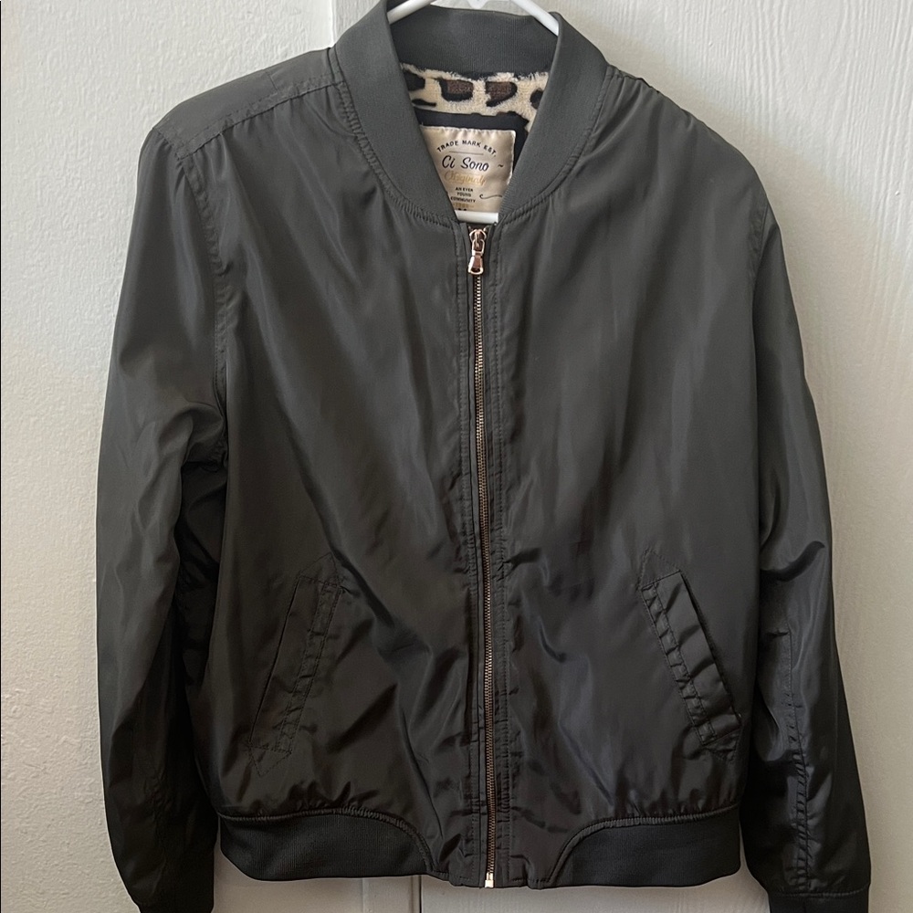 Olive Green Bomber Jacket for Women